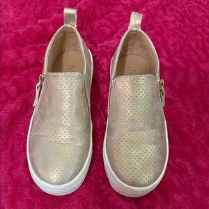MIA Metallic Gold Slip-On Shoes